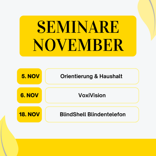 Live-Seminare im November - kostenlos